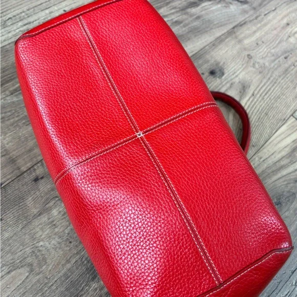 Kate Spade Red Leather Large Satchel - Picture 3 of 6